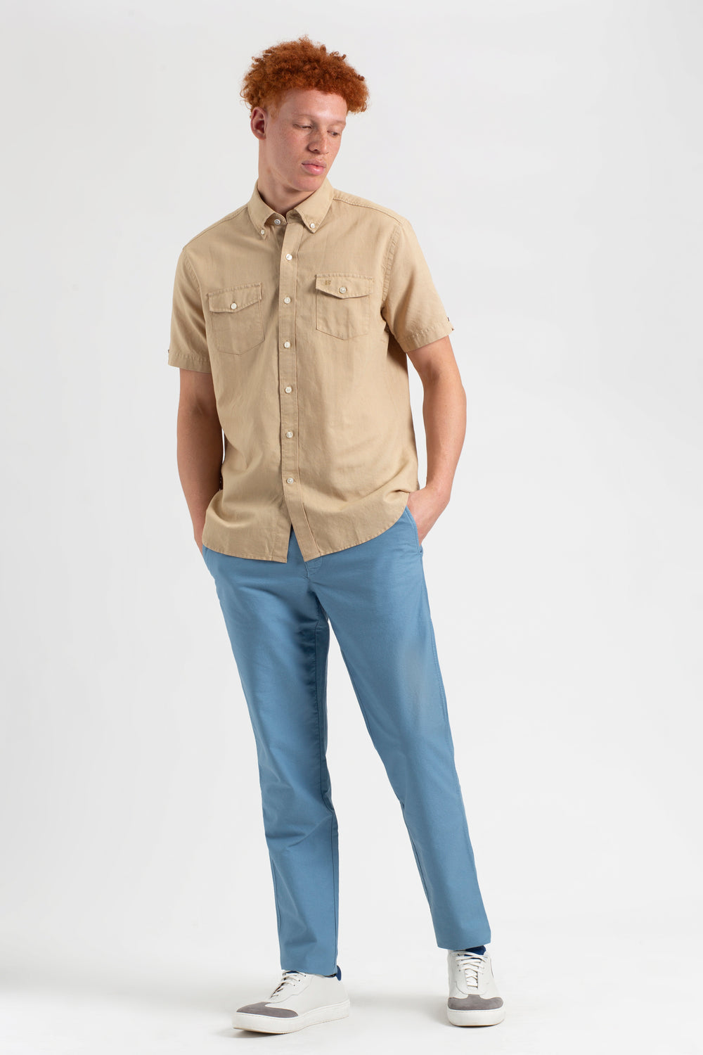 Ben Sherman Garment Dye Linen Shirts Brown | 5193806-WA