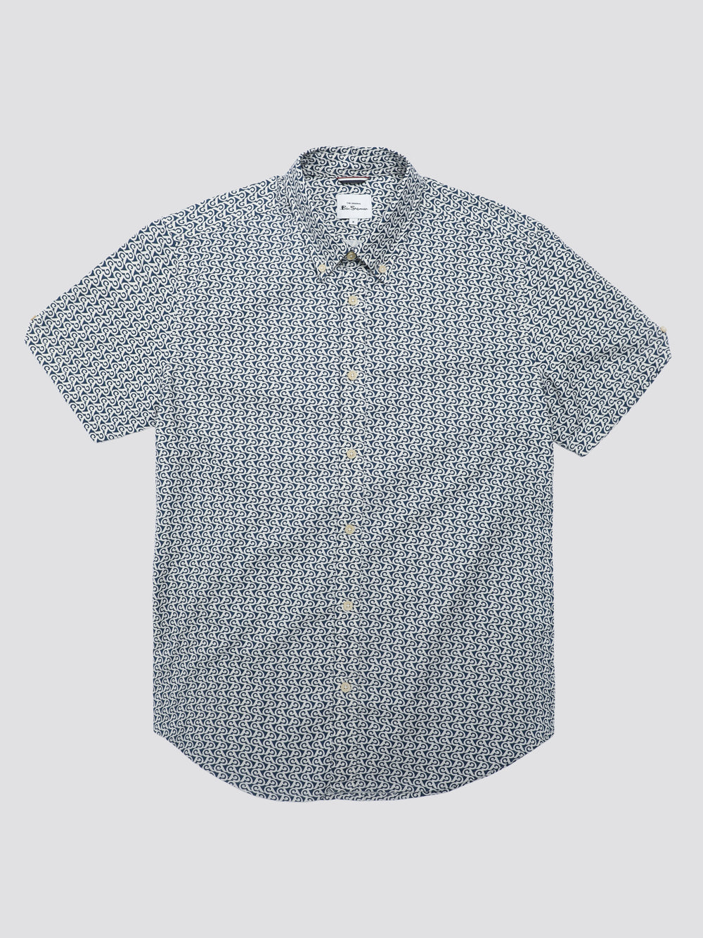 Ben Sherman Geo Wave Denim Shirts Blue | 0598431-WK