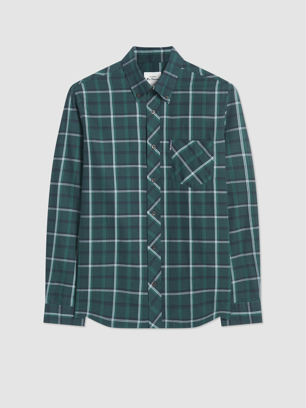 Ben Sherman Grid Check Shirts Green | 9840215-CH