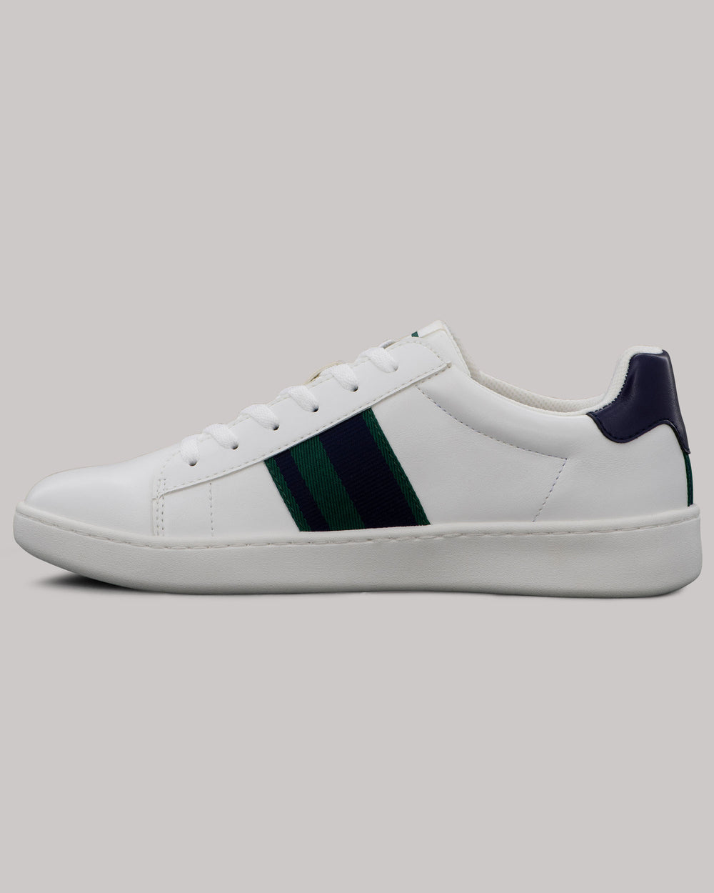 Ben Sherman Hampton Stripe Sneakers White / Navy / Green | 9823106-PN