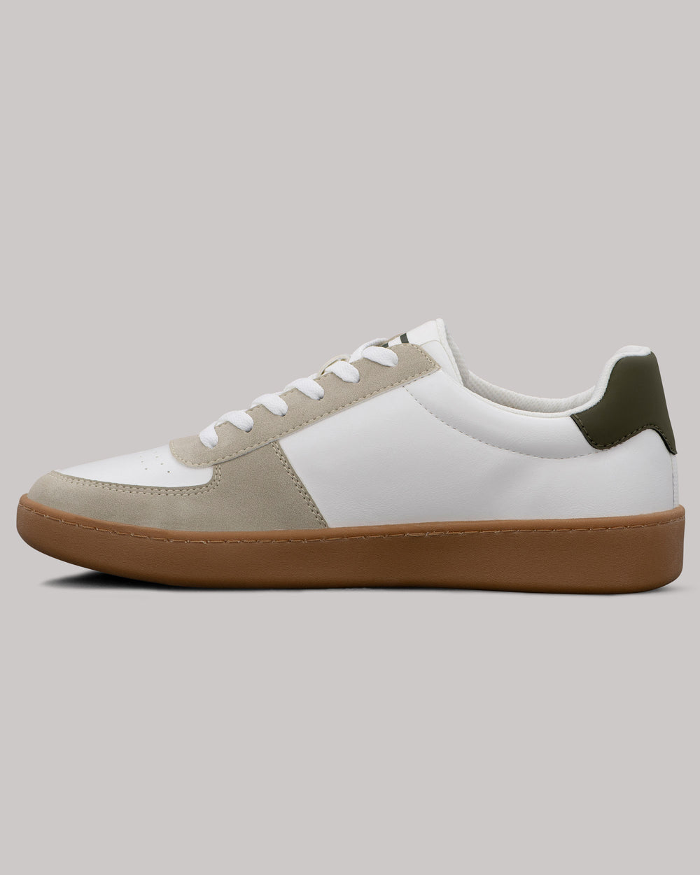 Ben Sherman Hyde Olive Stripe Sneakers White | 4189725-NI