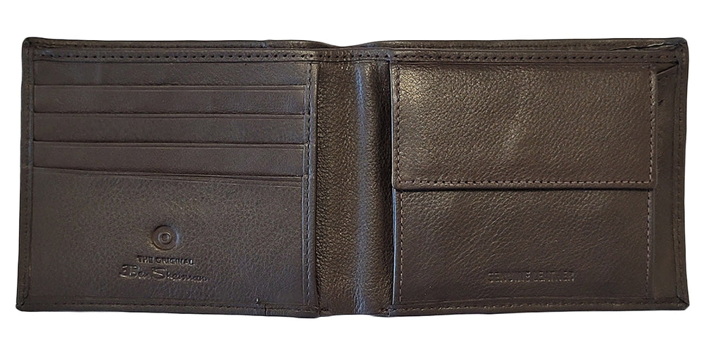 Ben Sherman Irvine Bill Fold Leather Wallets Brown | 2378146-KR