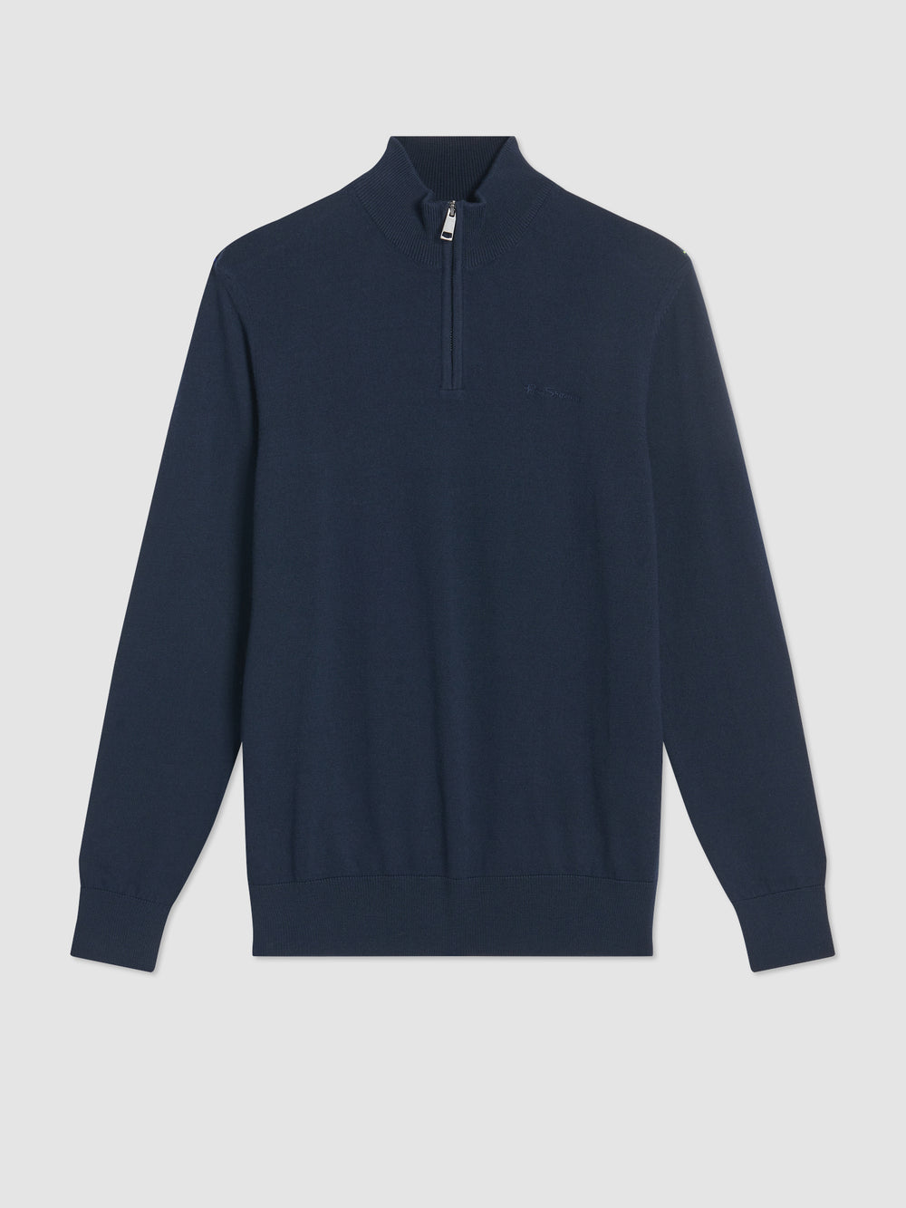 Ben Sherman Merino Half-Zip Knitwear Navy | 8179534-HO