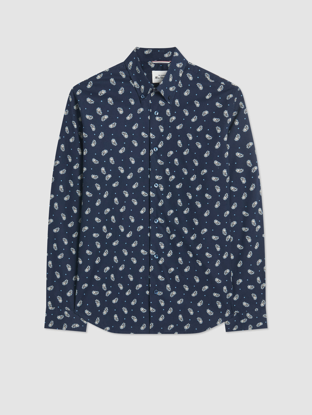 Ben Sherman Micro Paisley Shirts Navy | 6751304-AJ