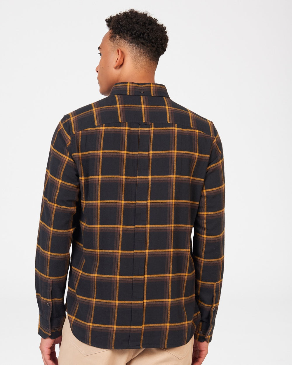 Ben Sherman Oversized Brushed Check Shirts Black | 8690572-TI