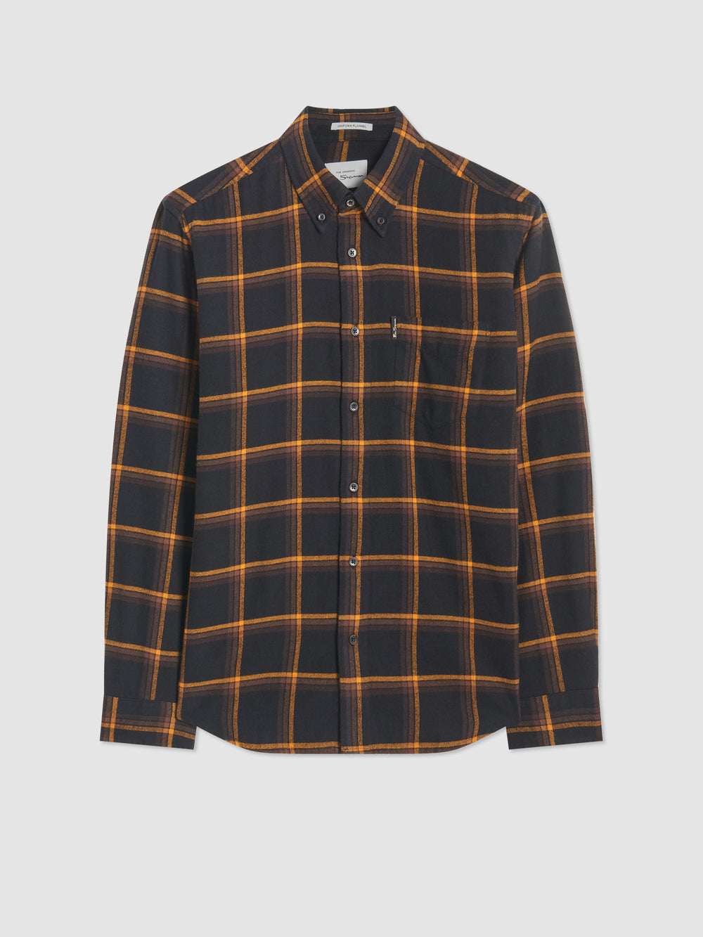 Ben Sherman Oversized Brushed Check Shirts Black | 8690572-TI