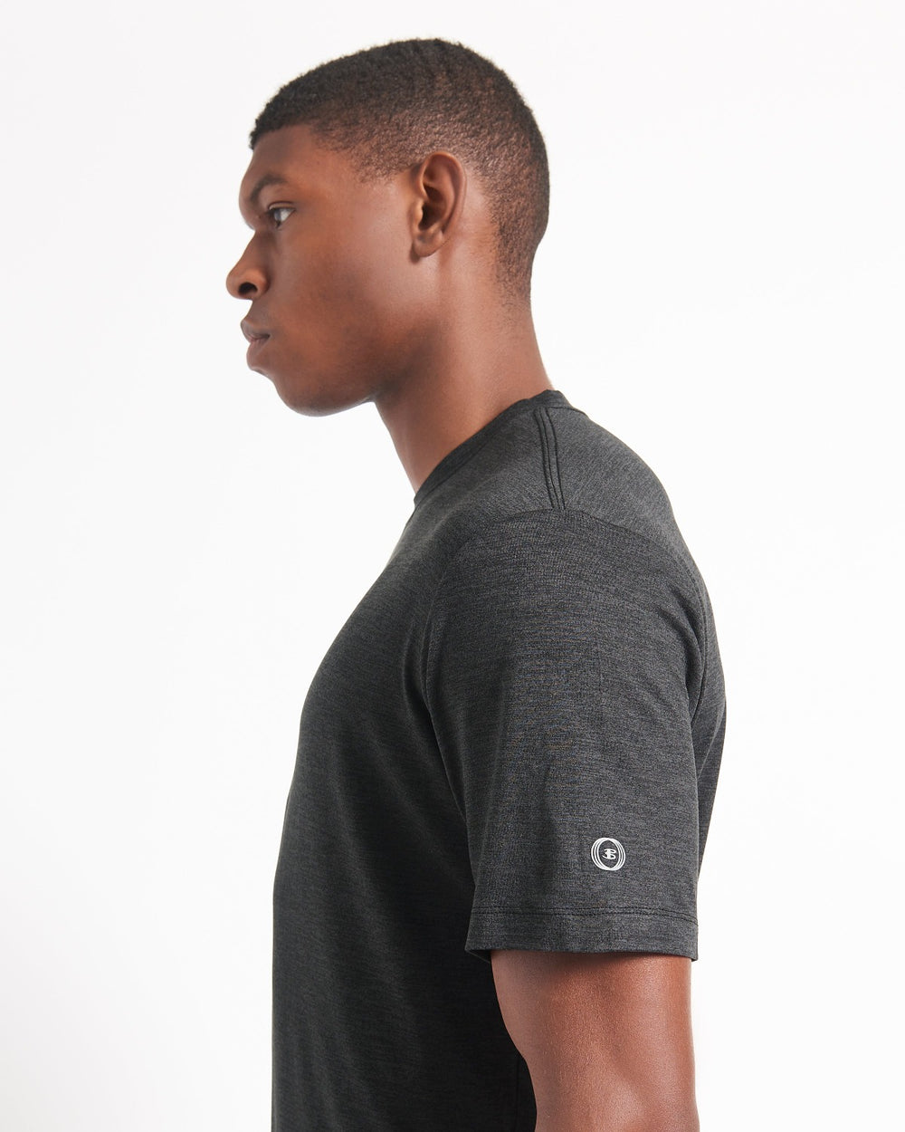 Ben Sherman Performance Stretch Marl T-Shirt Black | 4305897-XZ