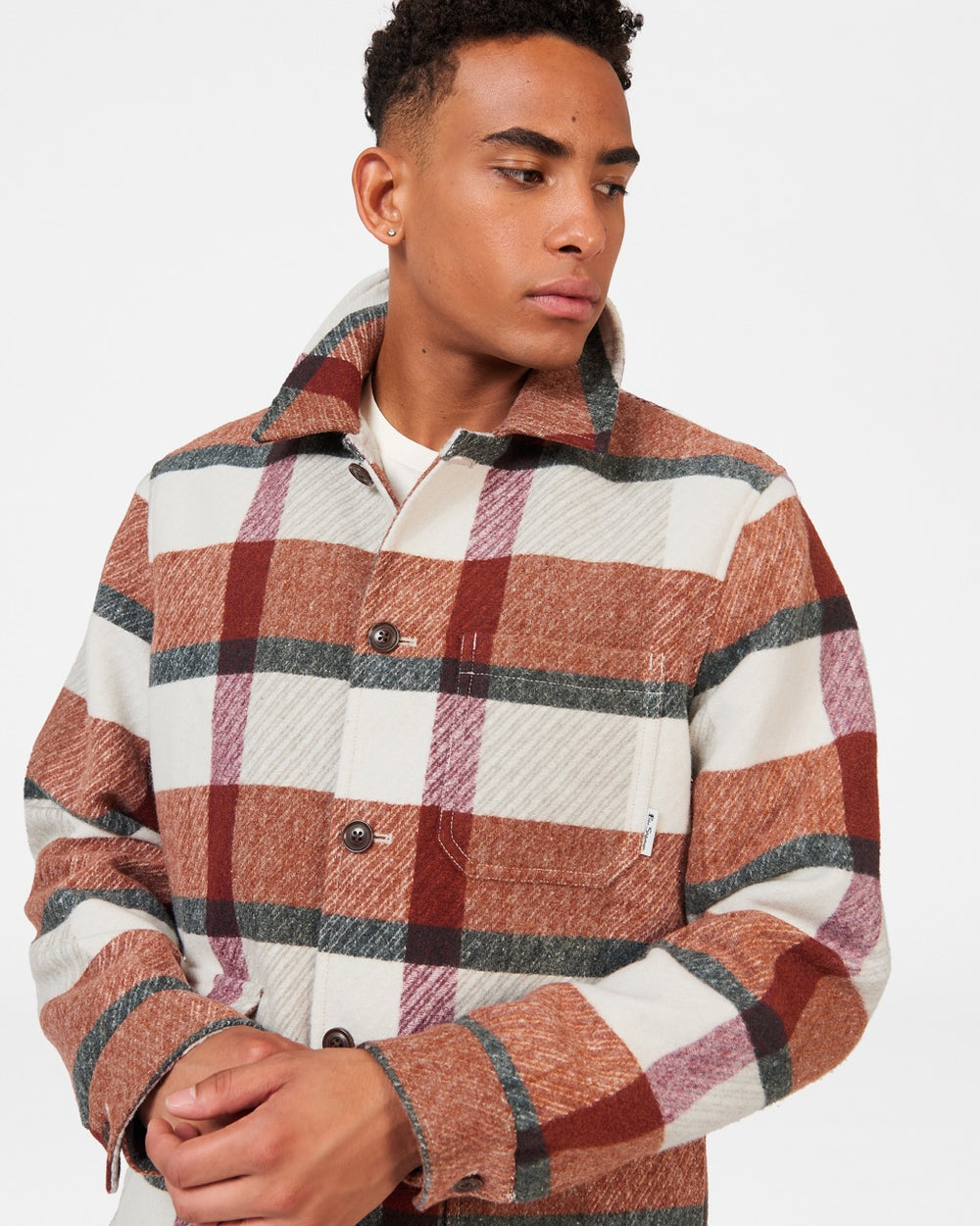 Ben Sherman Plaid Jackets Orange | 3567219-CI