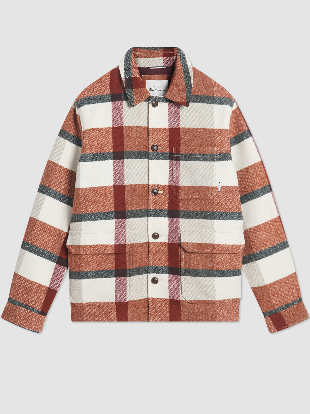 Ben Sherman Plaid Jackets Orange | 3567219-CI