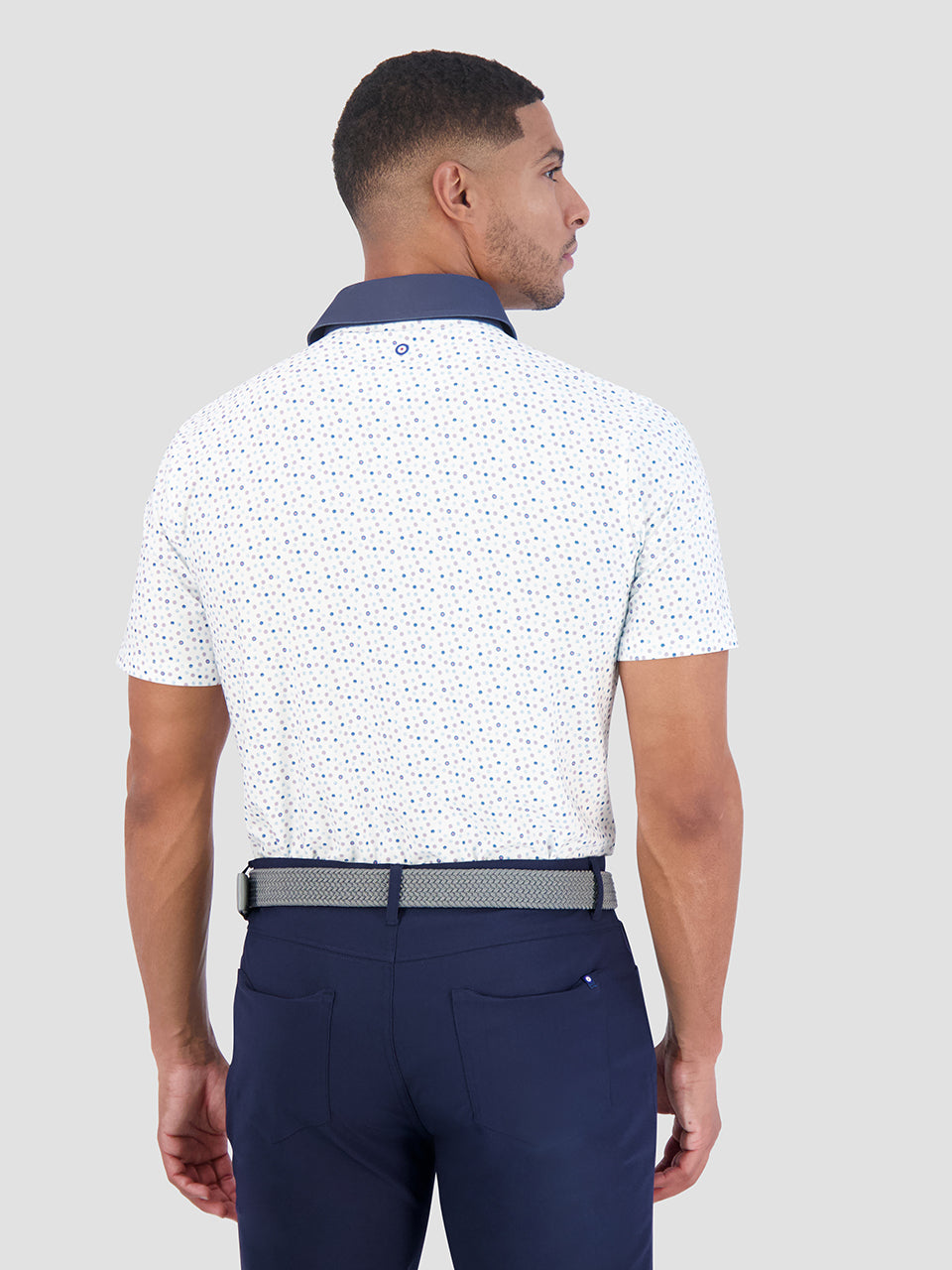 Ben Sherman Polka Dots Tech Jersey Sports Fit Polo Shirts White | 1835097-YL