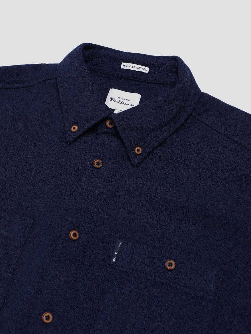 Ben Sherman Signature Boucle Shirts Navy | 2381074-OH