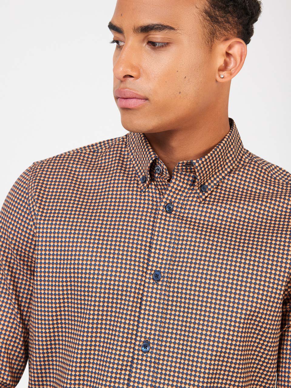 Ben Sherman Signature Chevron Shirts Orange | 0764281-FA