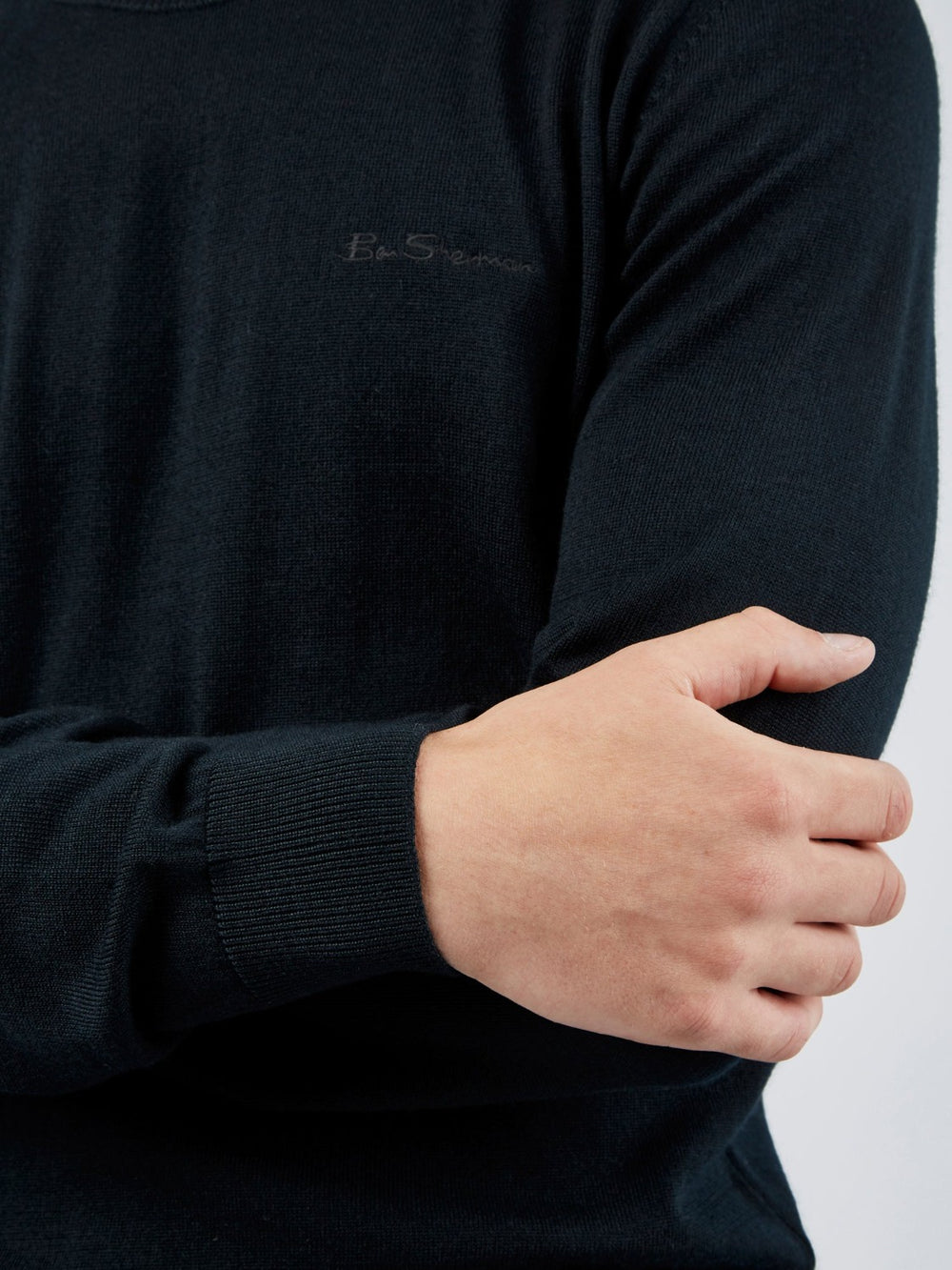 Ben Sherman Signature Crewneck Knitwear Black | 9718345-CR