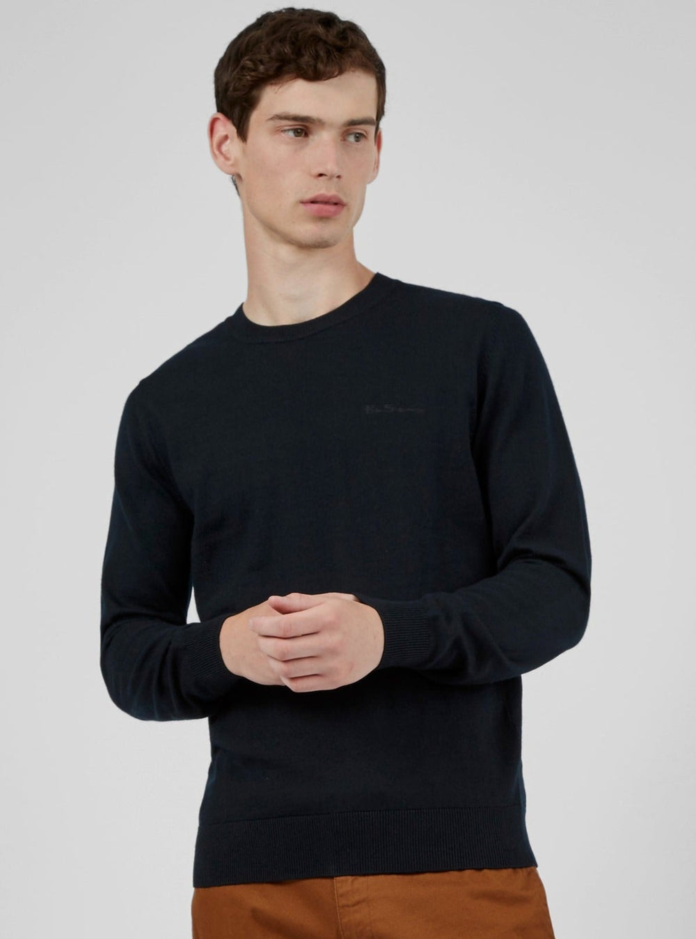 Ben Sherman Signature Crewneck Knitwear Black | 9718345-CR