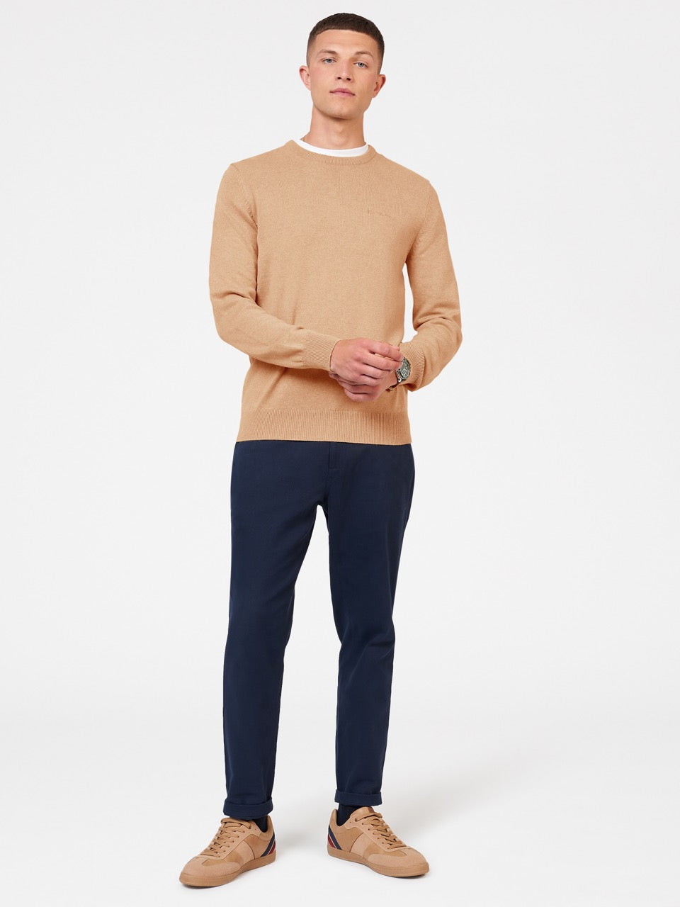 Ben Sherman Signature Crewneck Knitwear Grey | 0239648-RD