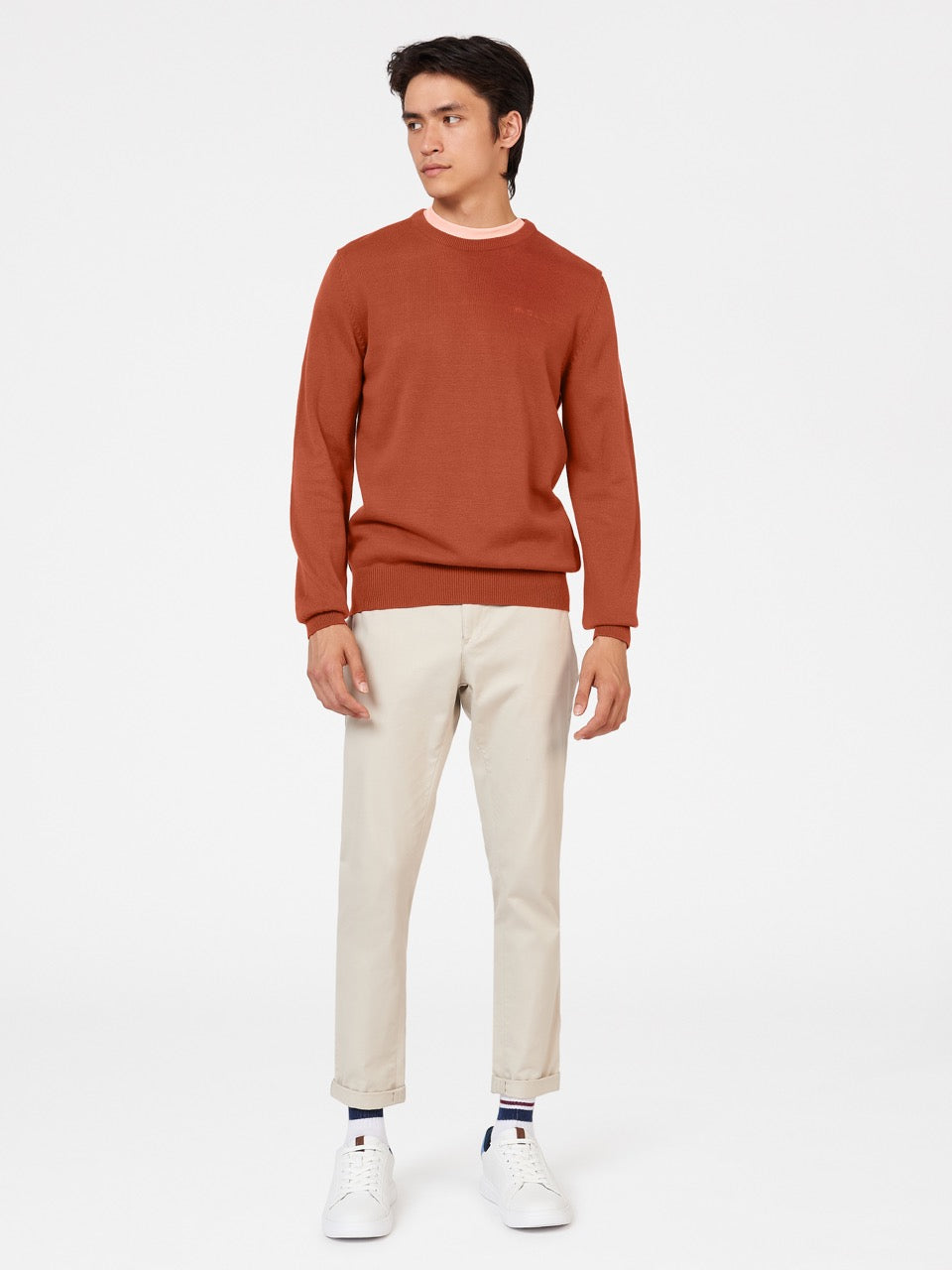 Ben Sherman Signature Crewneck Knitwear Orange | 6147952-AX