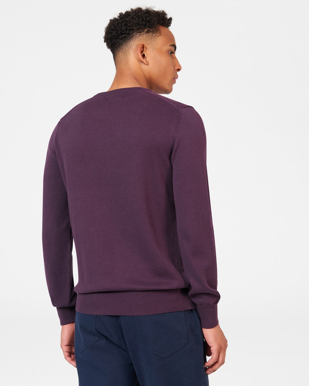 Ben Sherman Signature Crewneck Knitwear Purple | 1730485-JI