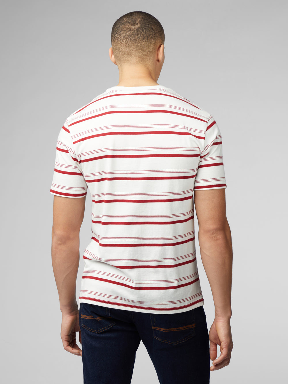 Ben Sherman Signature Fine Stripe T-Shirt White | 2758346-WD