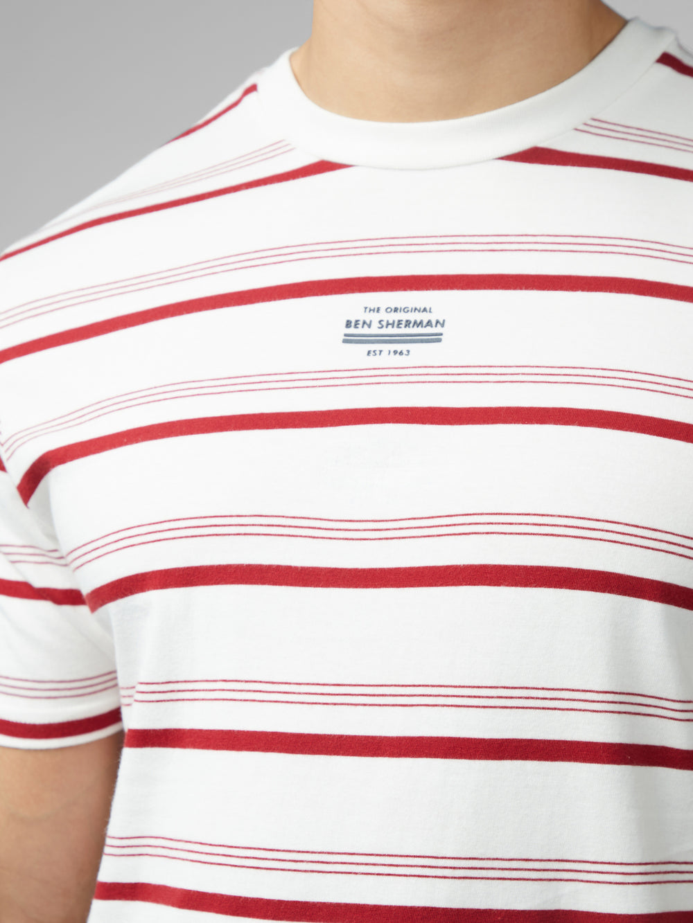 Ben Sherman Signature Fine Stripe T-Shirt White | 2758346-WD