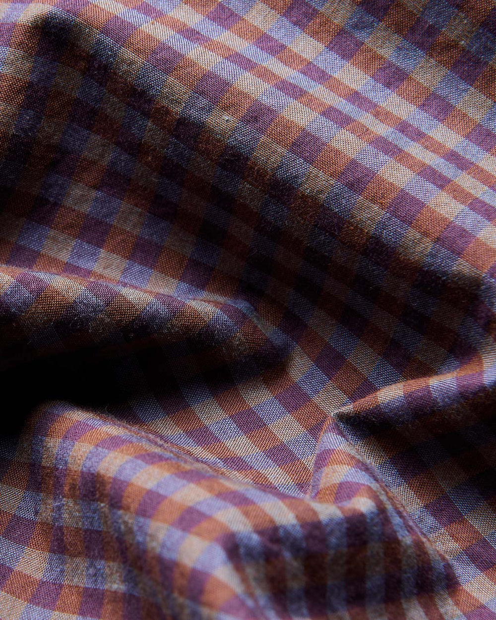 Ben Sherman Signature Gingham Long-Sleeve Shirts Purple | 7123654-FR