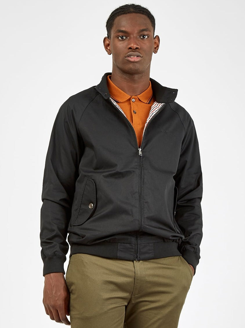 Ben Sherman Signature Harrington Jackets Black | 2954801-HX