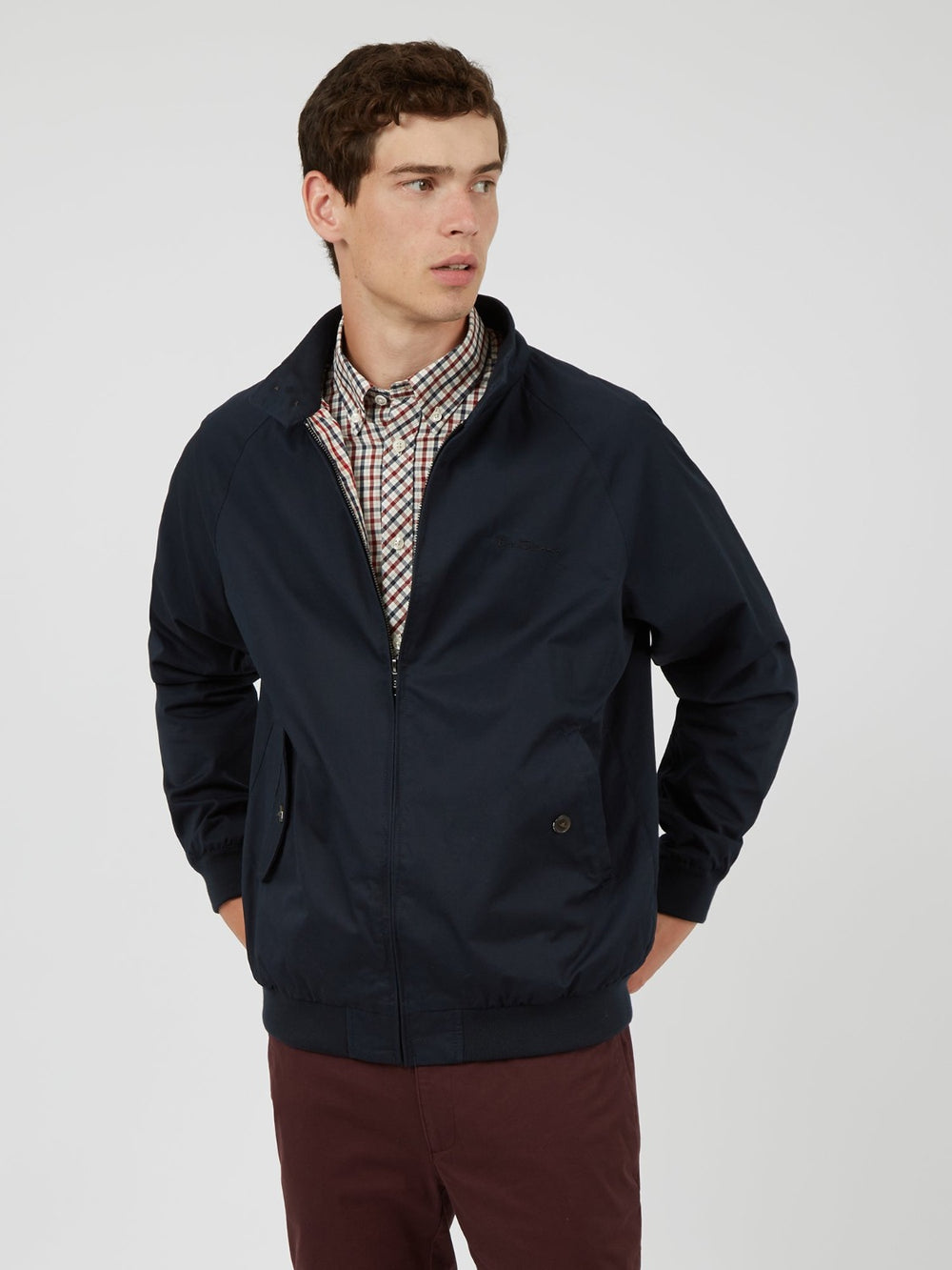 Ben Sherman Signature Harrington Jackets Navy | 3549278-RW