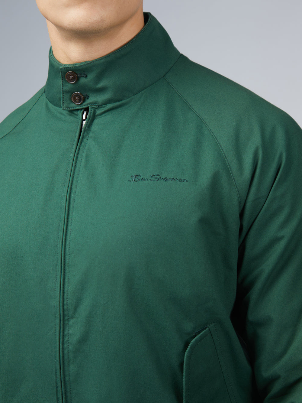 Ben Sherman Signature Harrington Jackets Green | 0253741-EH