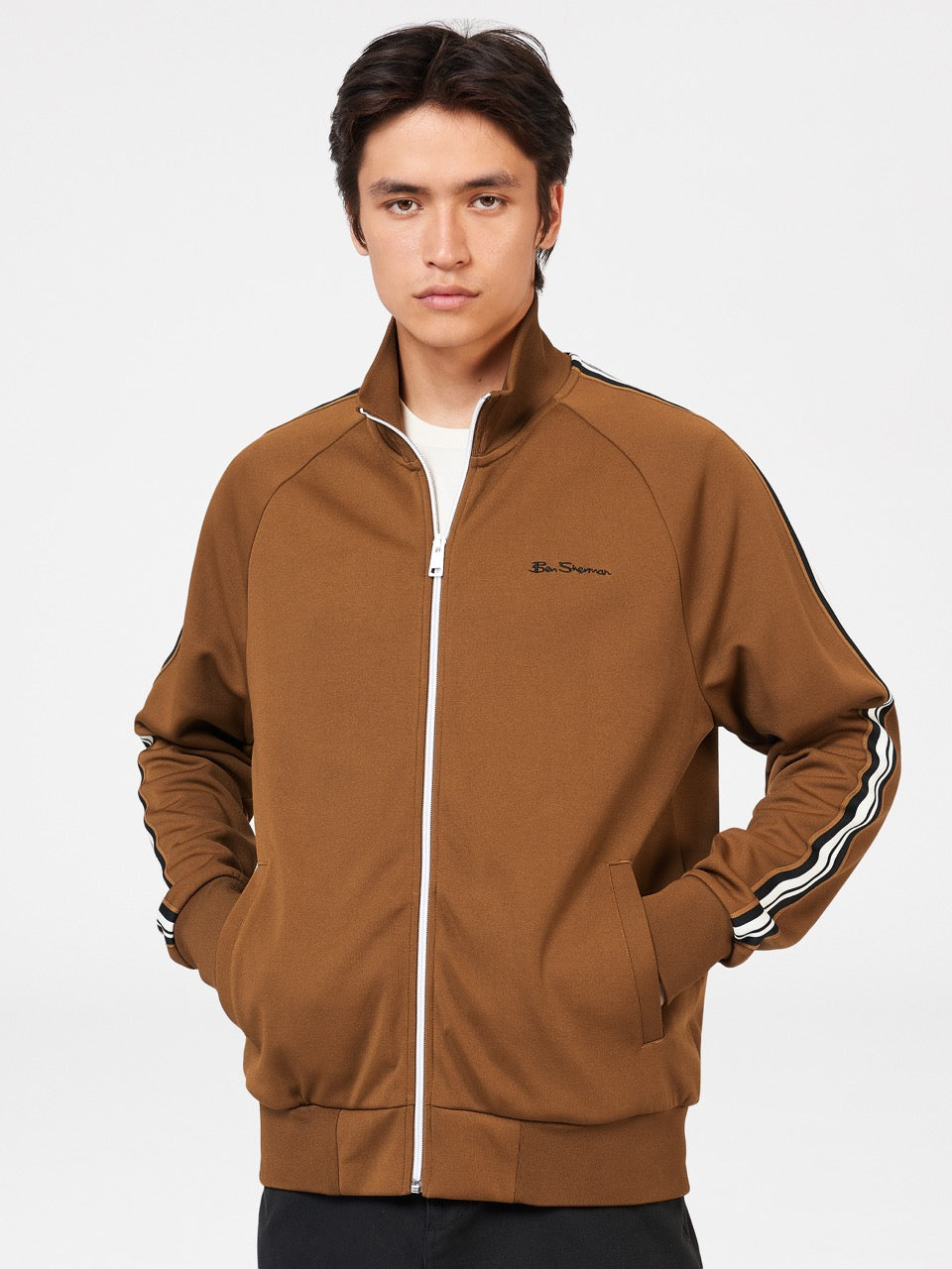 Ben Sherman Signature House Taped Track Jackets Brown | 4372961-LF