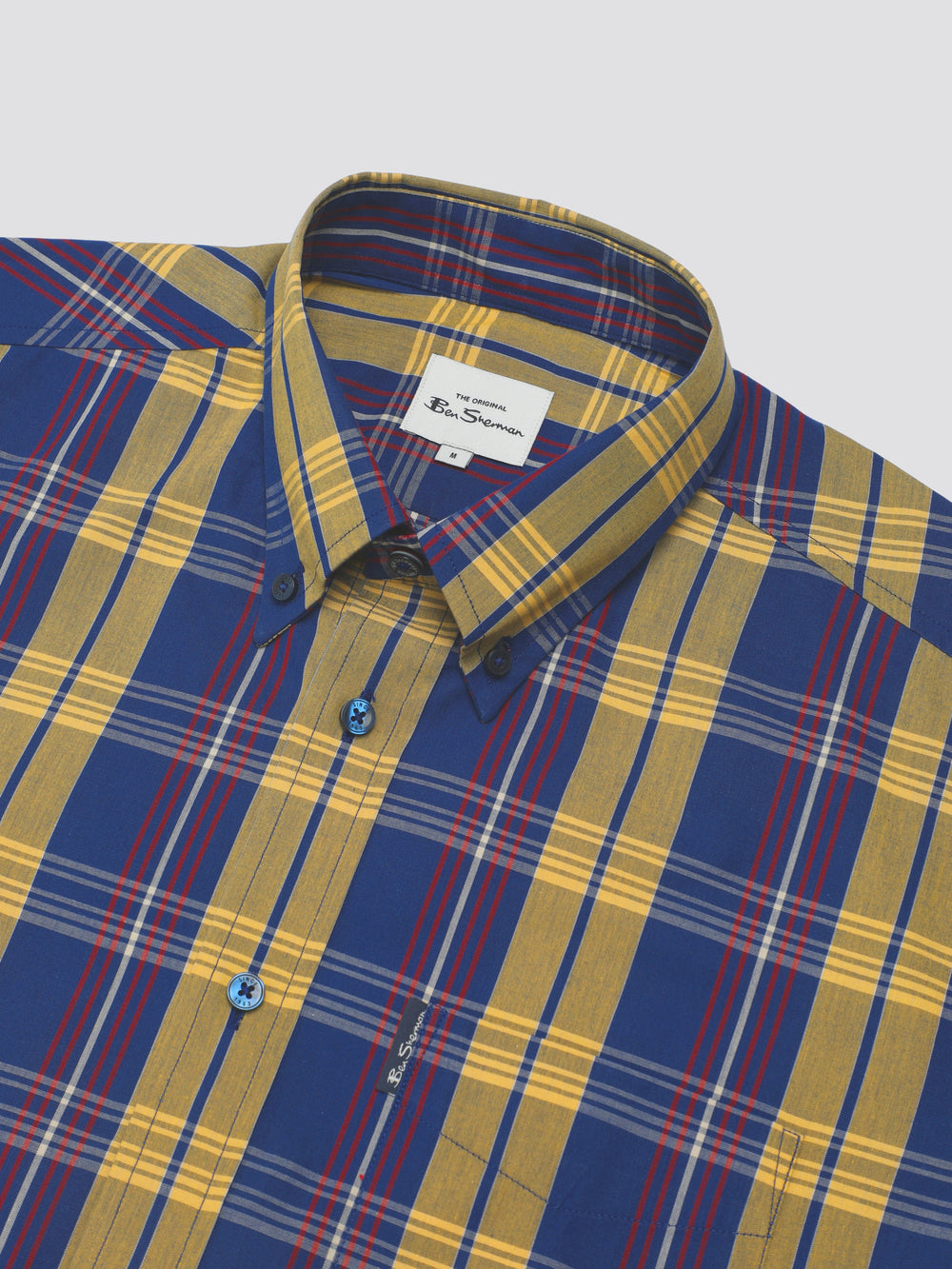 Ben Sherman Signature Irregular Check Shirts Blue | 9472658-NK