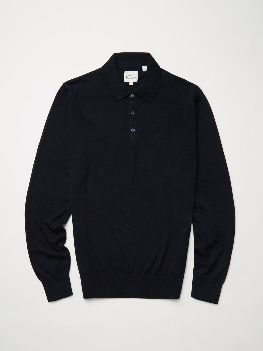 Ben Sherman Signature Long-Sleeve Polo Neck Sweaters Navy | 0657429-PS