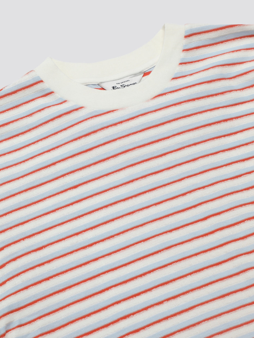 Ben Sherman Signature Loopback Stripe T-Shirt Blue | 2048351-UE