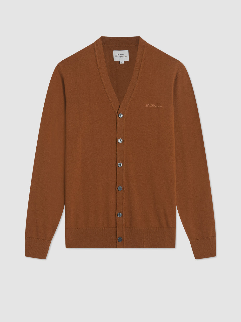 Ben Sherman Signature Merino Cardigan Knitwear Brown | 6850293-IW