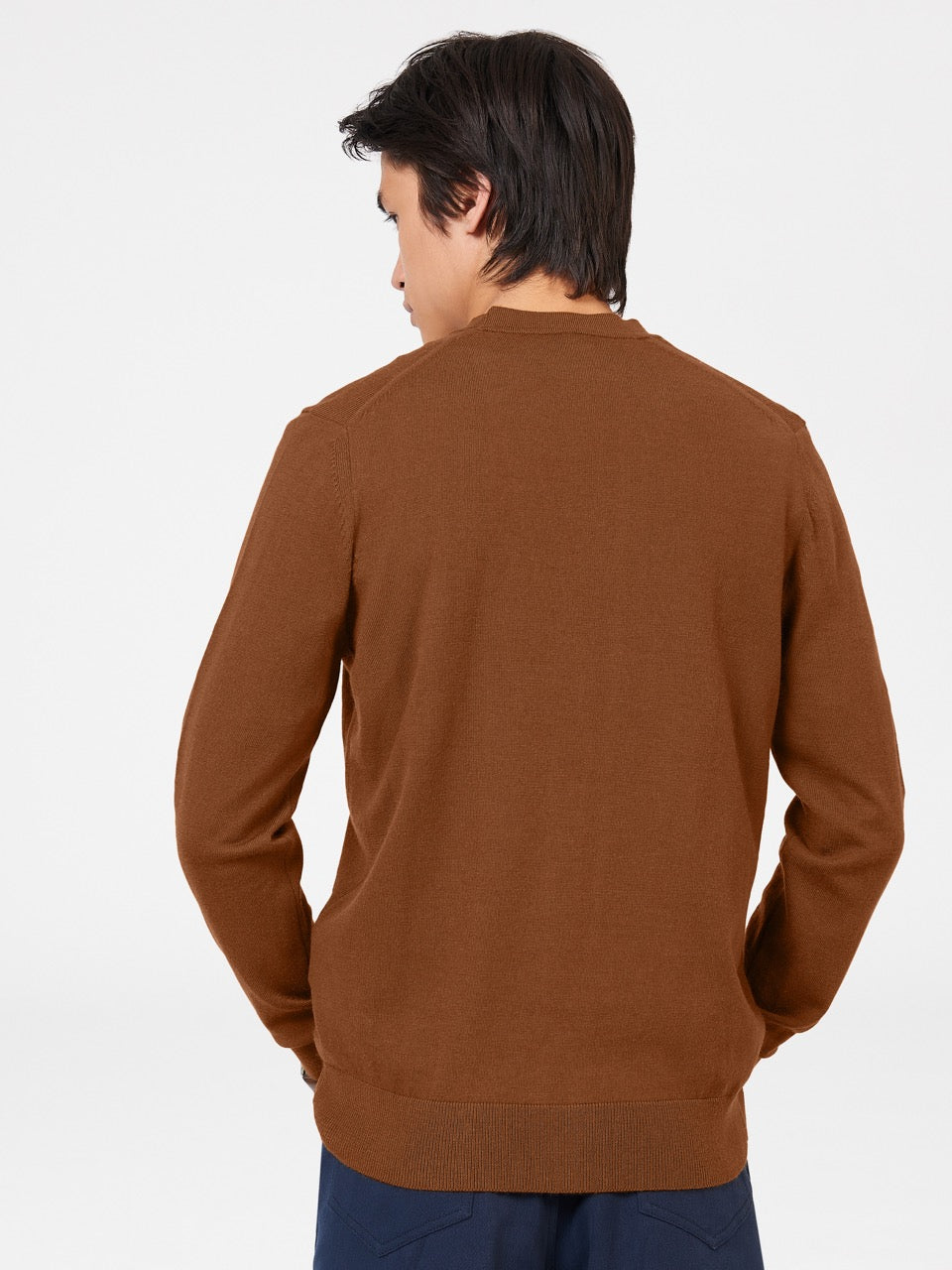 Ben Sherman Signature Merino Cardigan Knitwear Brown | 6850293-IW