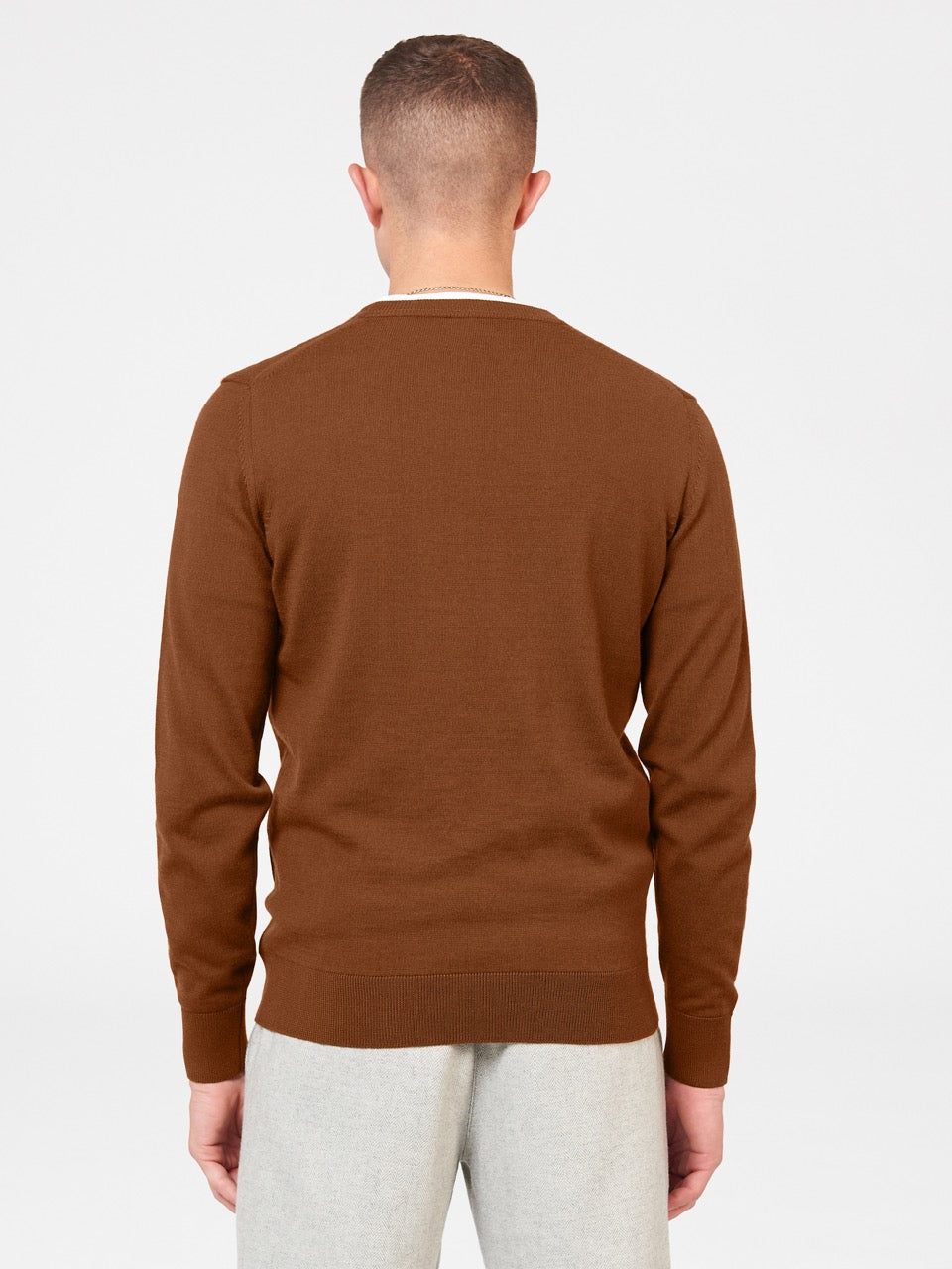 Ben Sherman Signature Merino Crewneck Knitwear Brown | 6834179-YJ