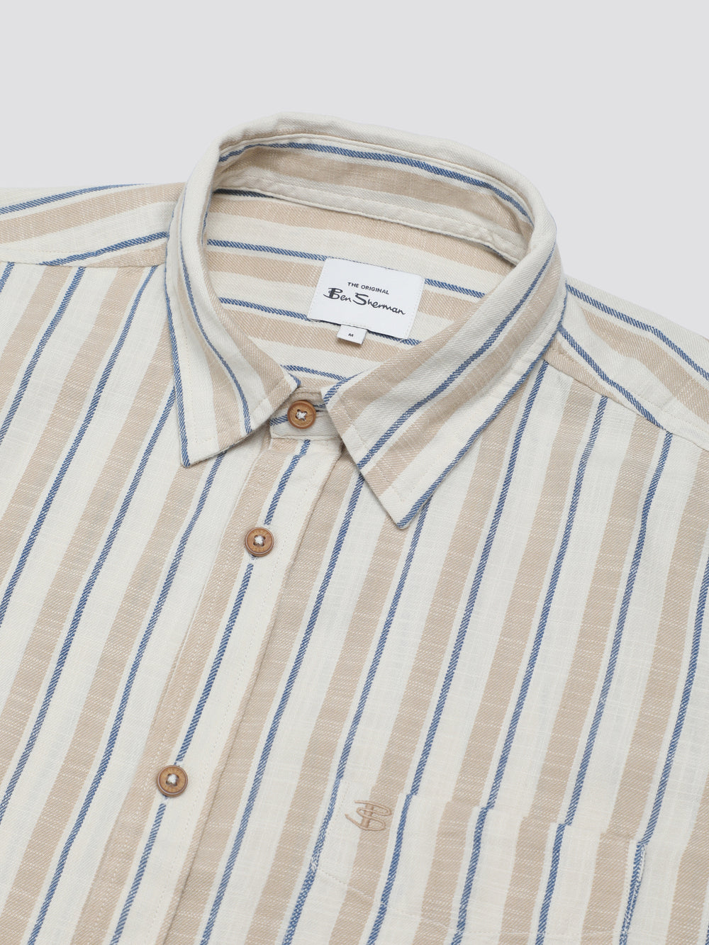 Ben Sherman Signature Mod Stripe Shirts White | 6784902-CF