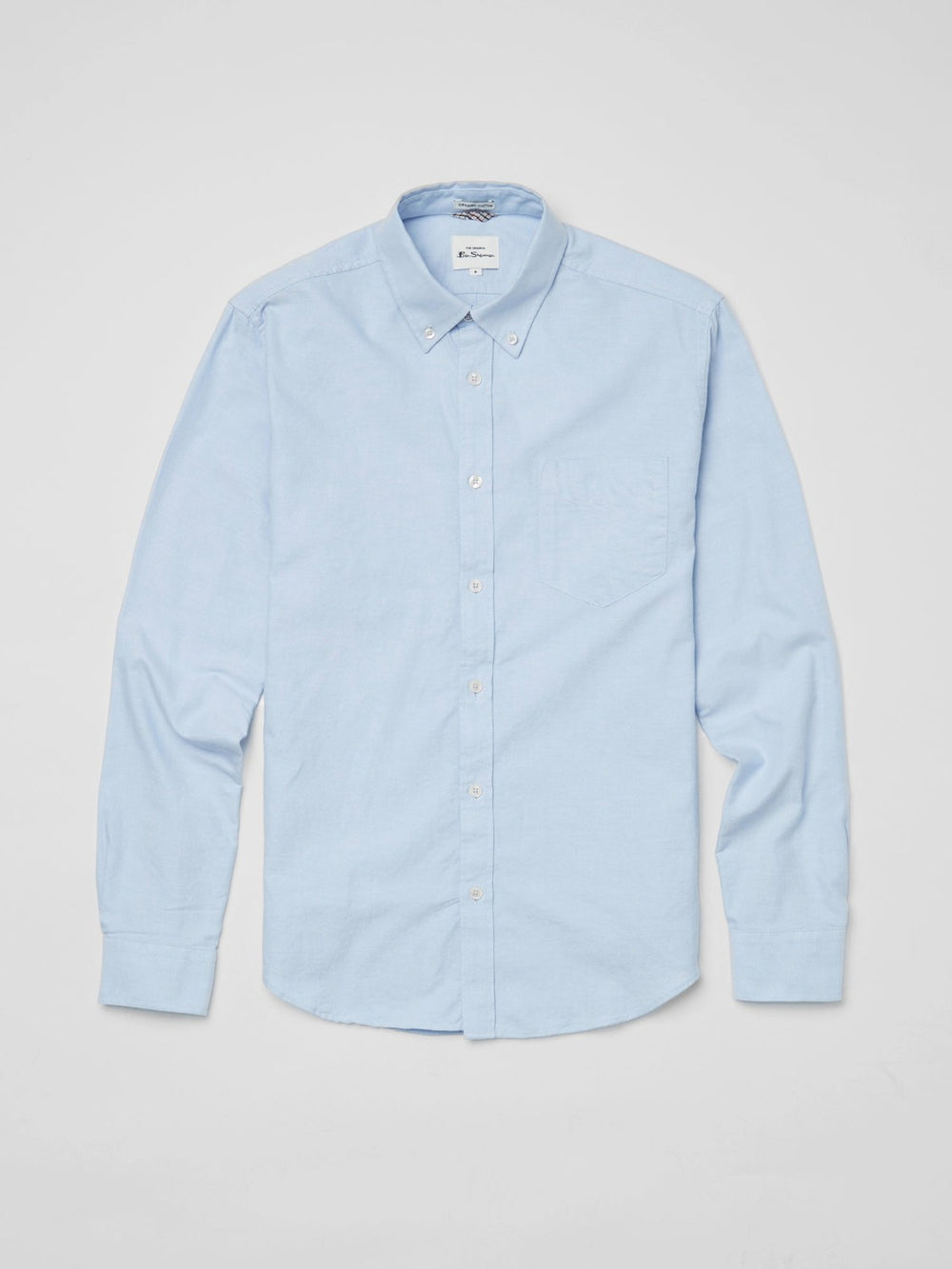 Ben Sherman Signature Organic Long-Sleeve Oxford Shirts Blue | 9782053-OY