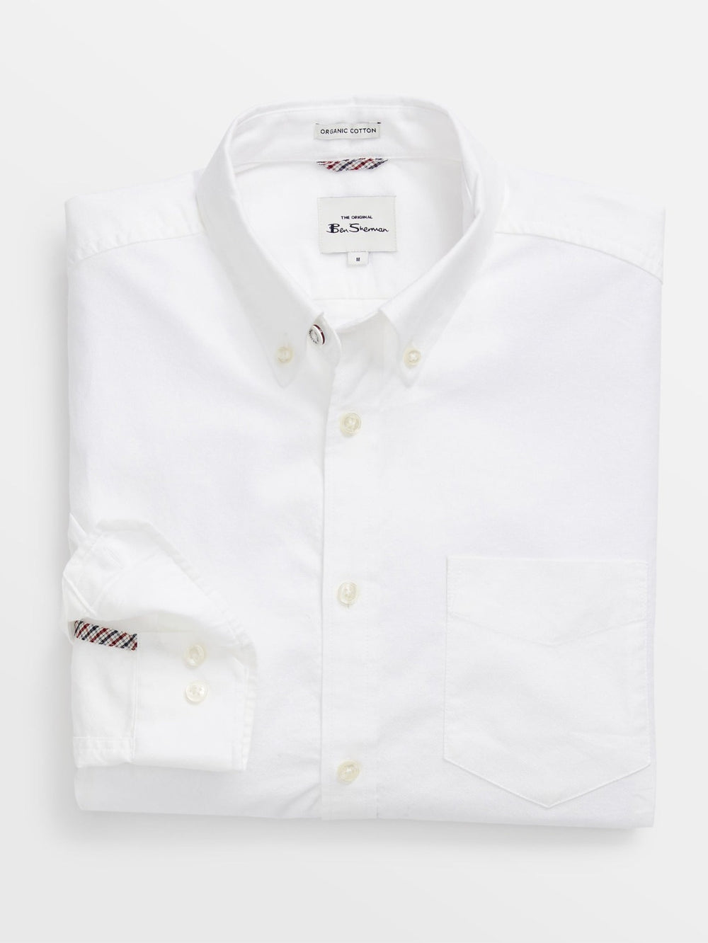 Ben Sherman Signature Organic Long-Sleeve Oxford Shirts White | 5431978-EU