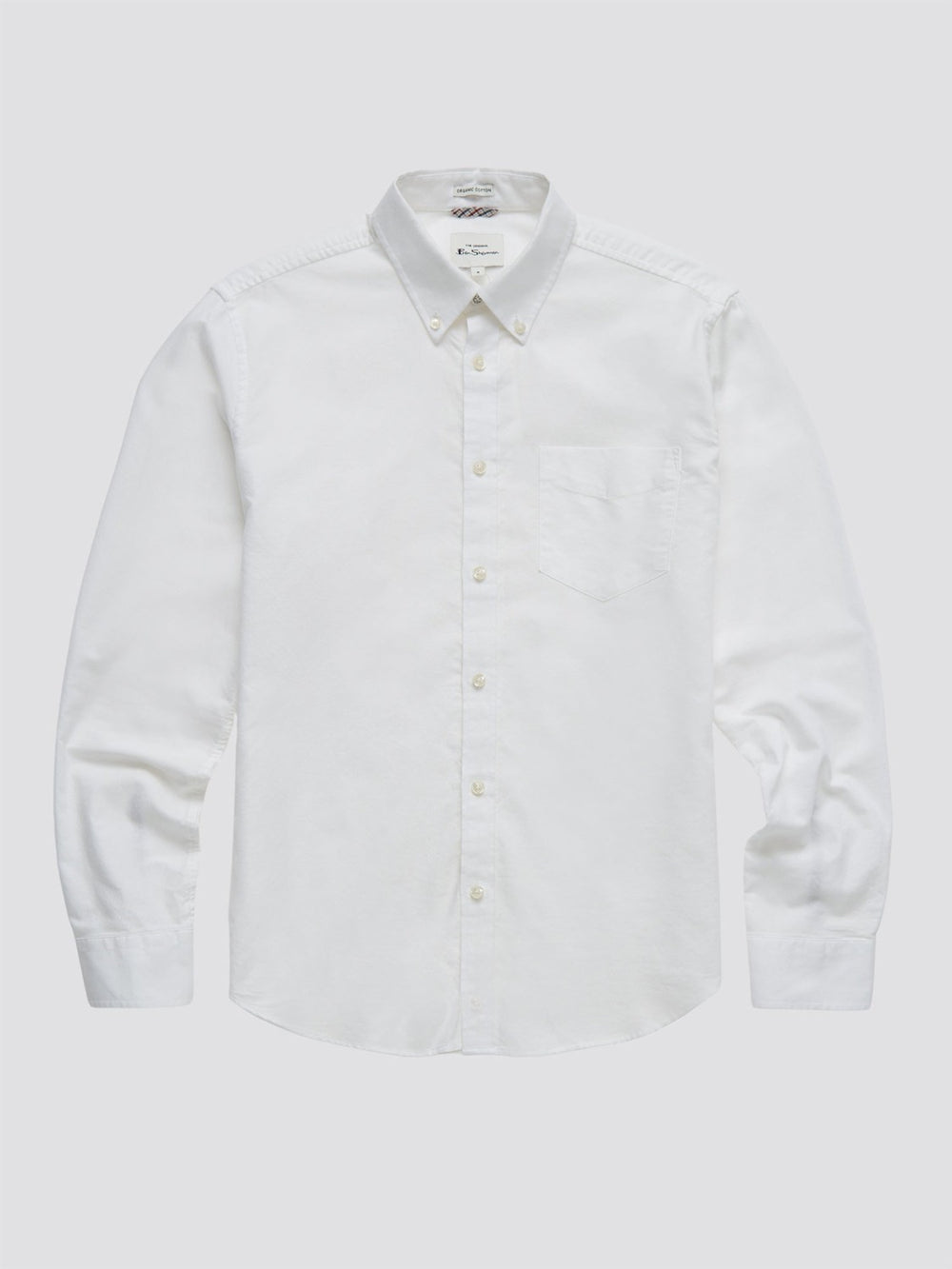 Ben Sherman Signature Organic Long-Sleeve Oxford Shirts White | 5431978-EU