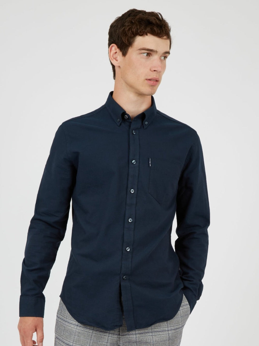 Ben Sherman Signature Organic Oxford Shirts Navy | 5641239-ZN