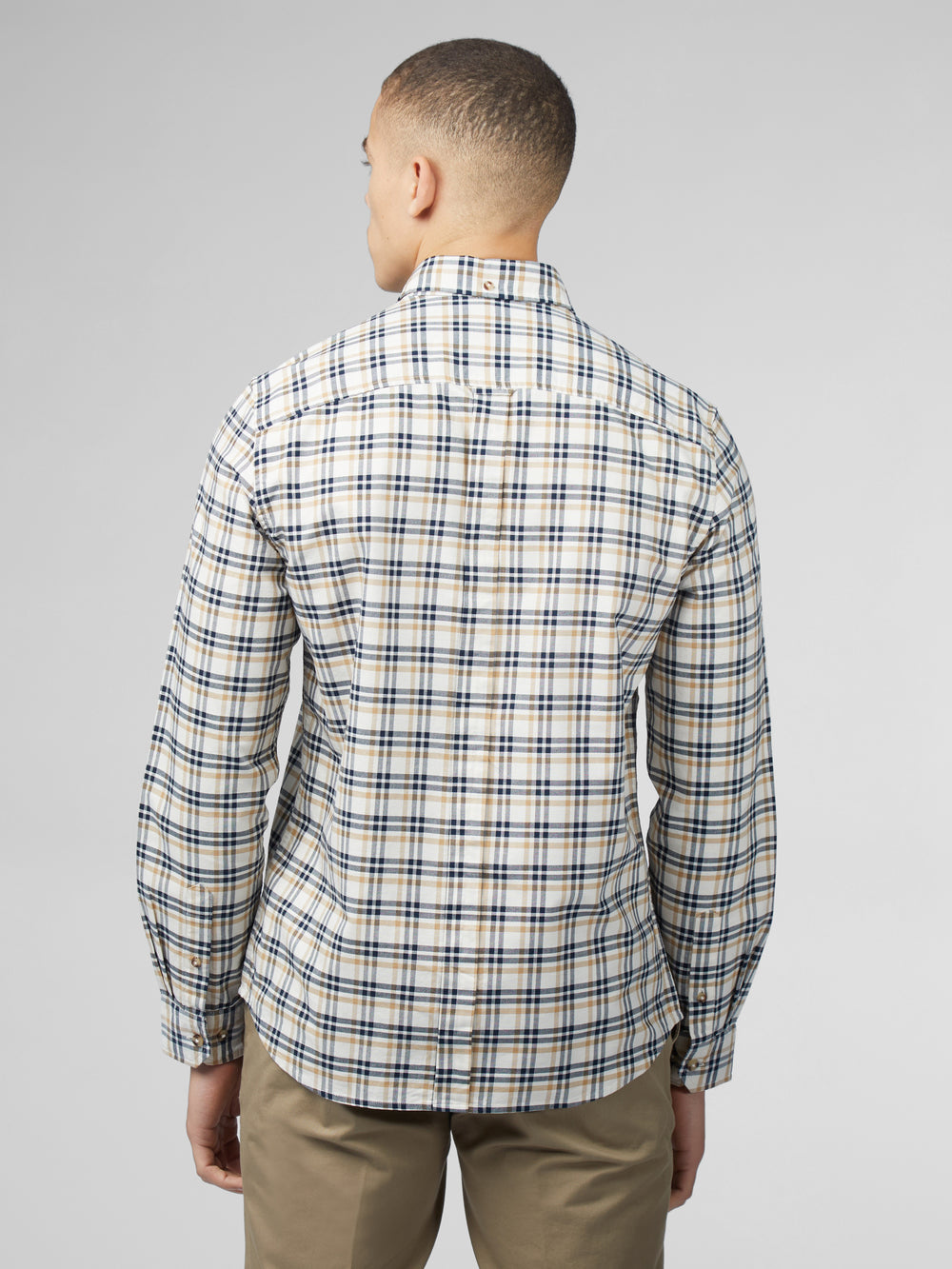 Ben Sherman Signature Oxford Check Shirts White | 1269358-AG