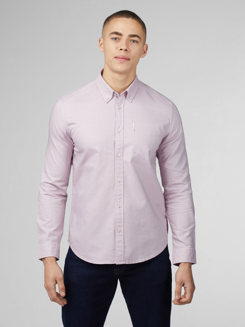 Ben Sherman Signature Oxford Long Sleeve Shirts Purple | 7560381-IY