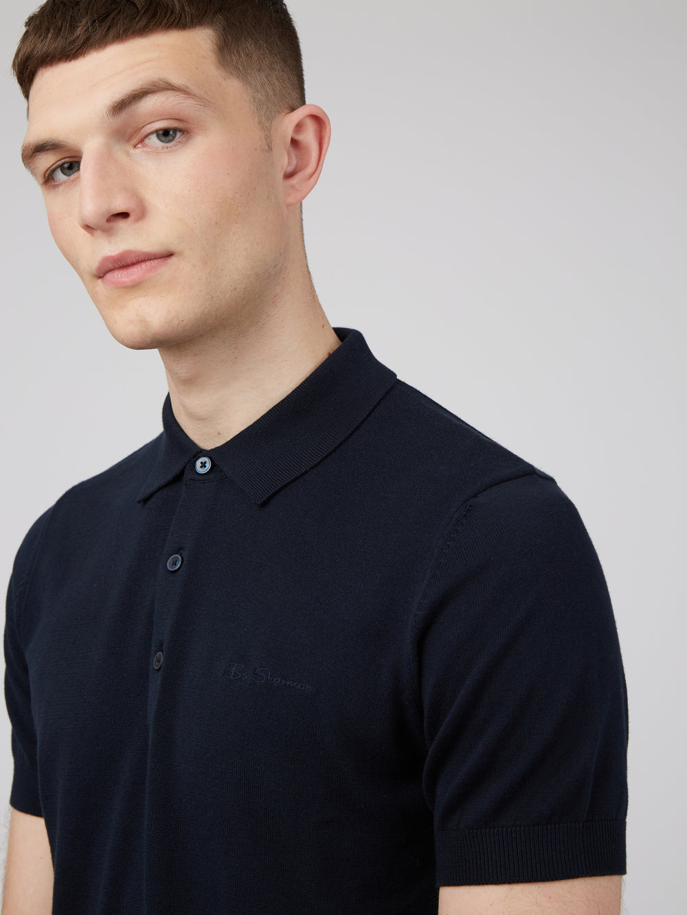 Ben Sherman Signature Polo Neck Sweaters Navy | 8756390-FI