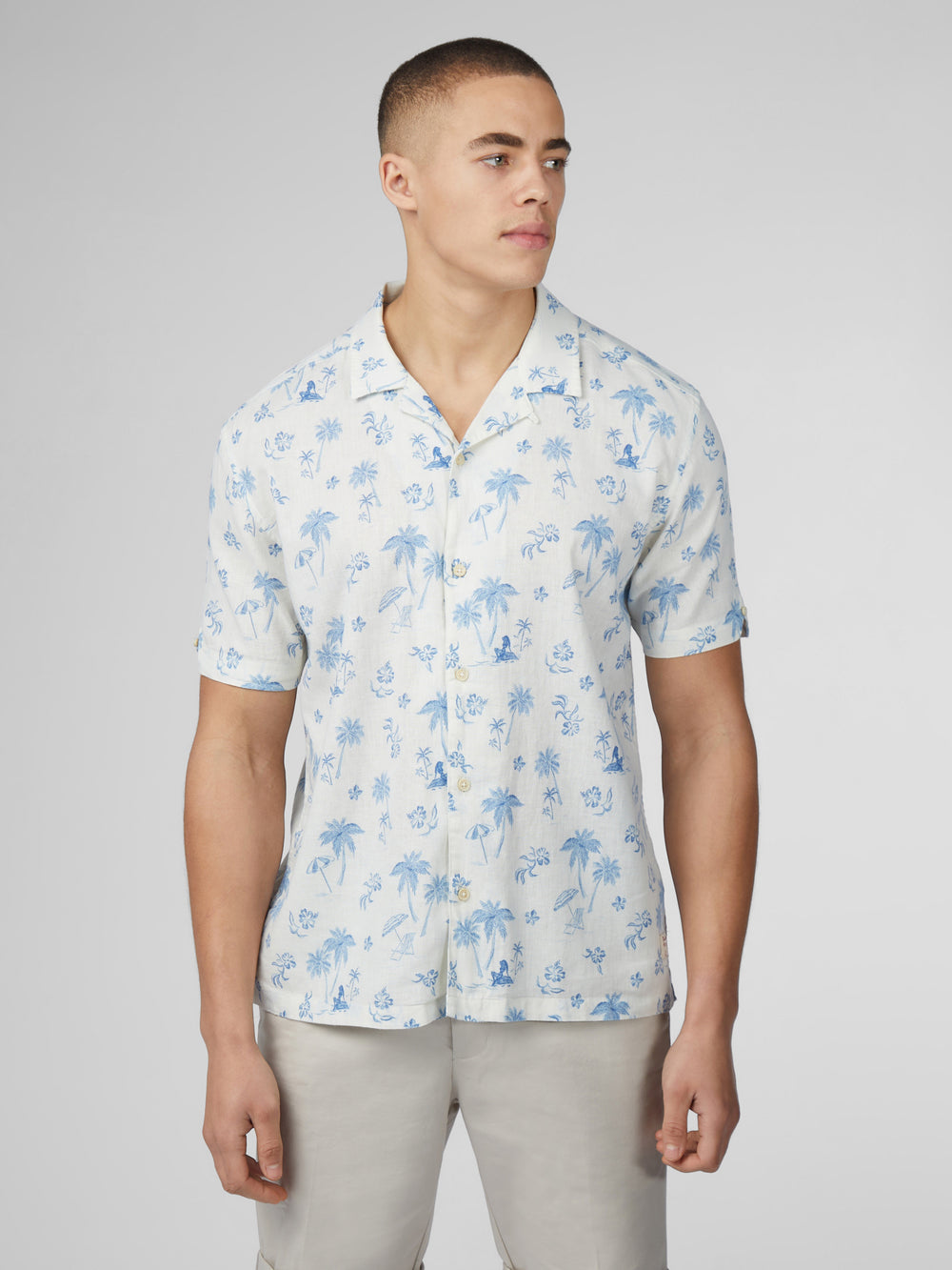 Ben Sherman Signature Resort Shirts White | 7312864-AF