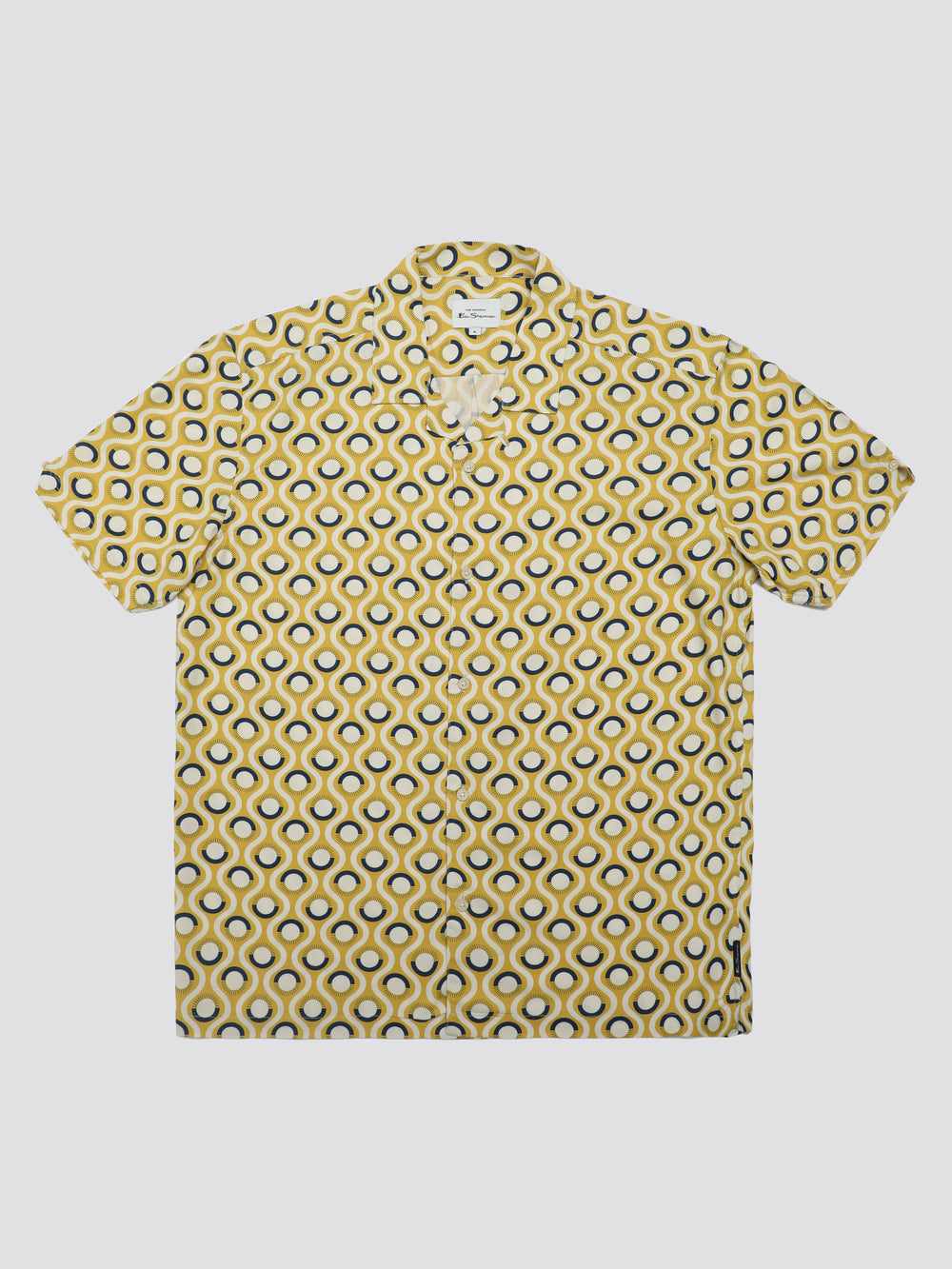 Ben Sherman Signature Retro Geo Shirts Yellow | 9534271-MN