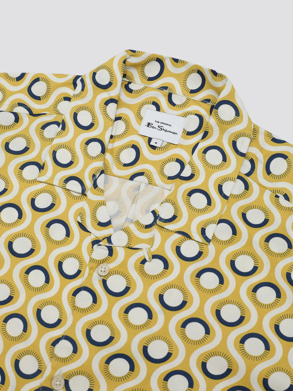 Ben Sherman Signature Retro Geo Shirts Yellow | 9534271-MN