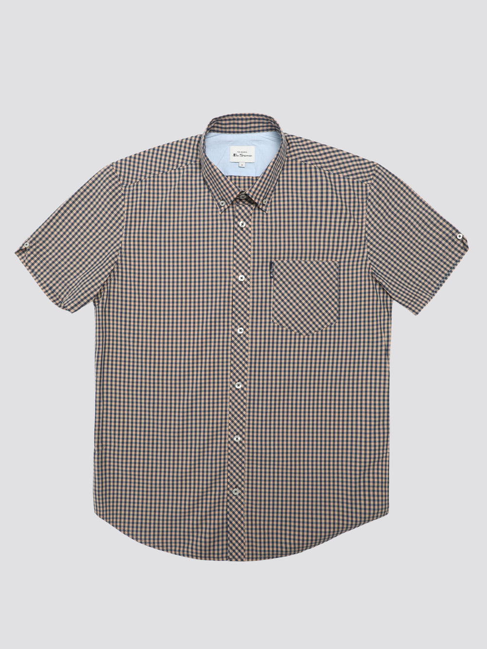 Ben Sherman Signature Short Sleeve Gingham Shirts Copper Orange | 4680915-PV