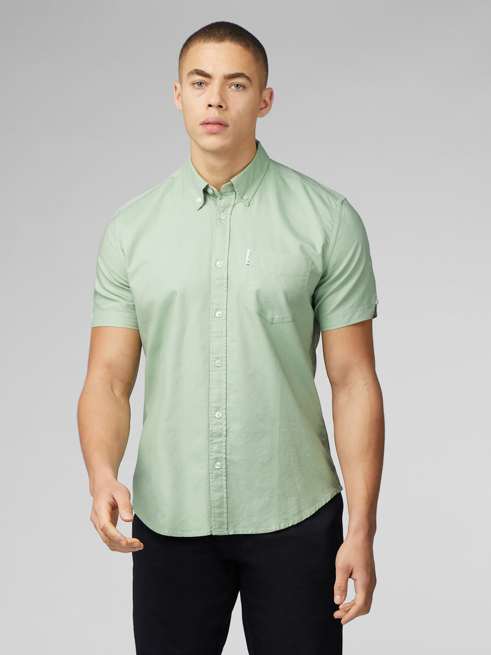 Ben Sherman Signature Short Sleeve Oxford Shirts Green | 3591420-DI