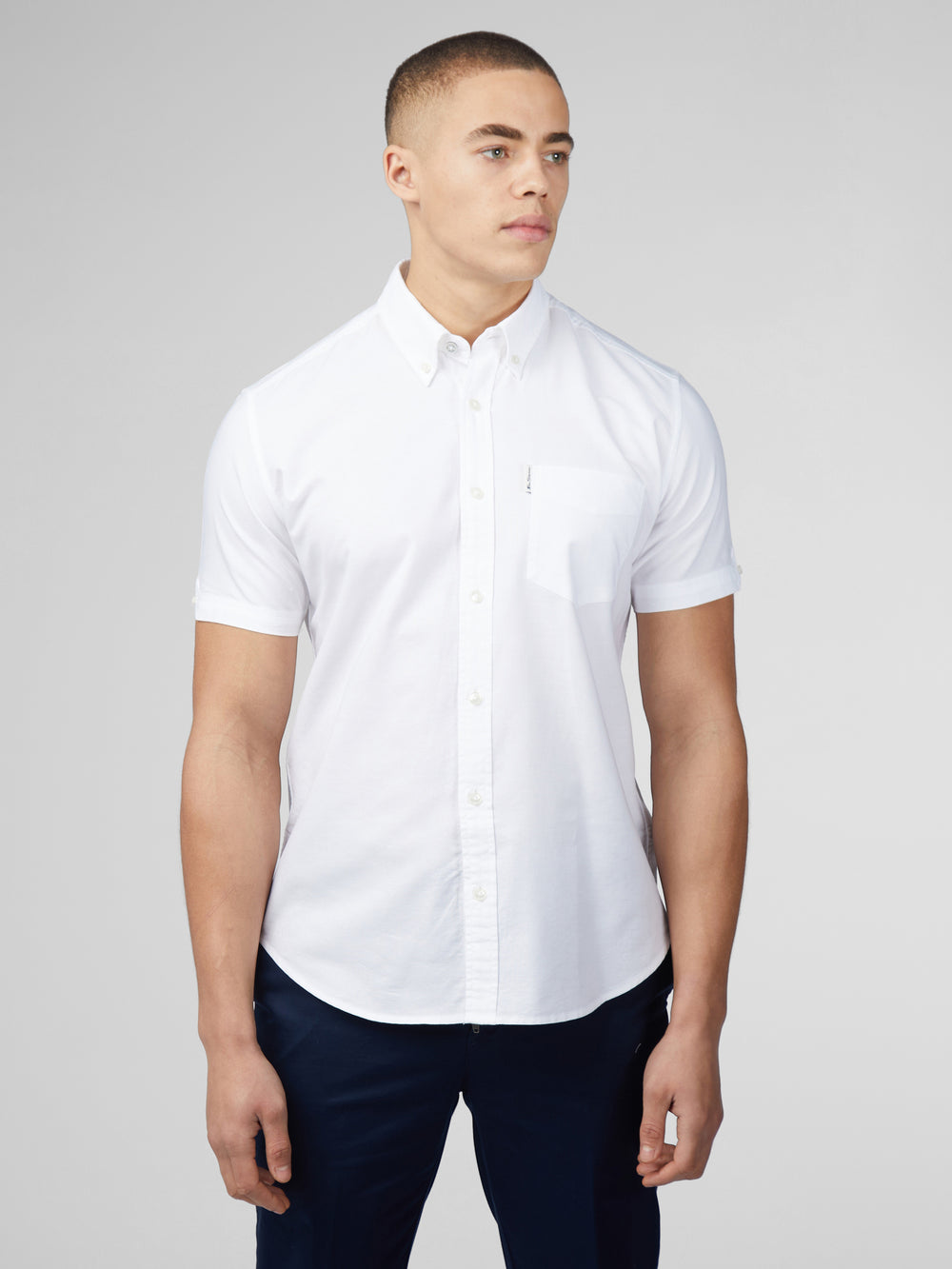 Ben Sherman Signature Short Sleeve Oxford Shirts White | 8534129-NB