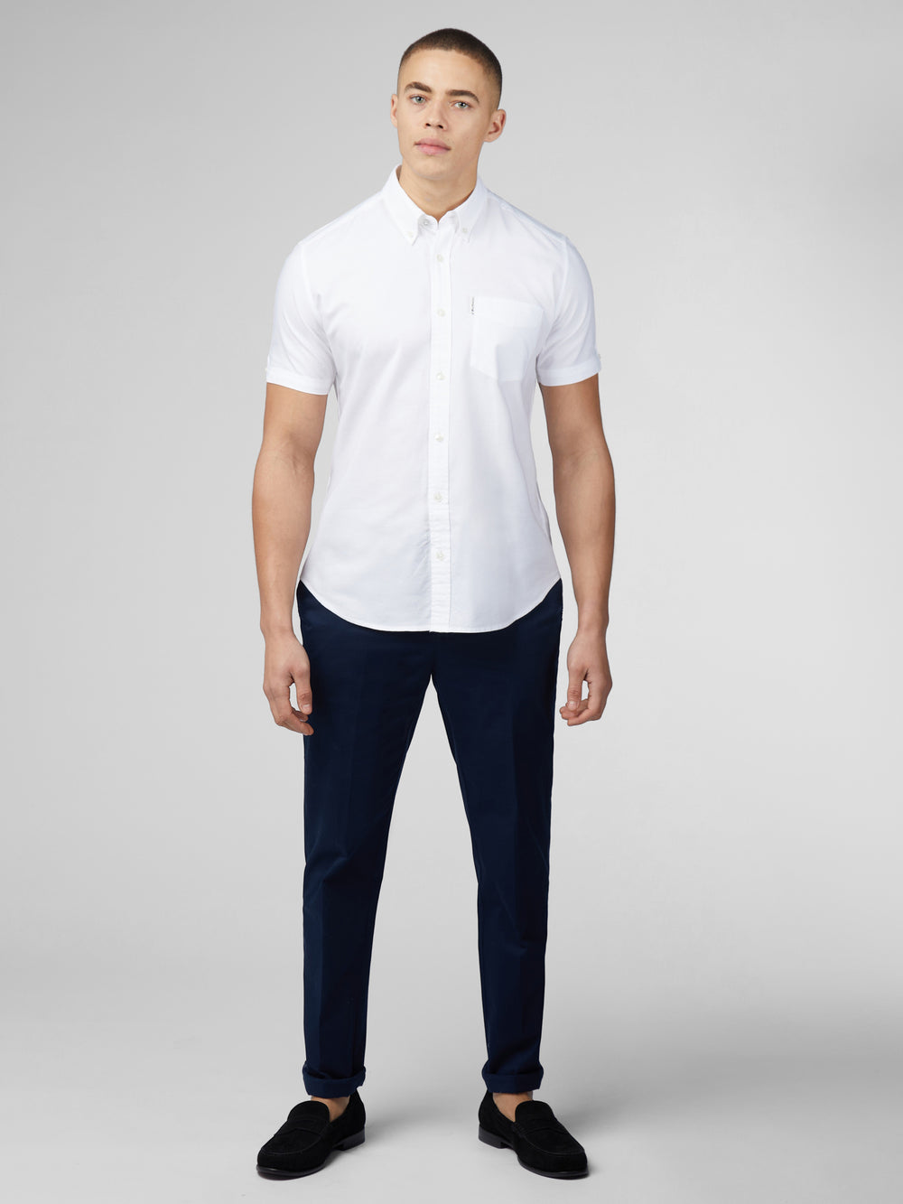 Ben Sherman Signature Short Sleeve Oxford Shirts White | 8534129-NB