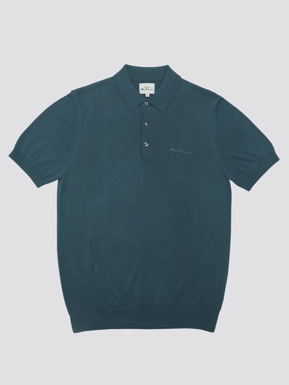 Ben Sherman Signature Short Sleeve Polo Knitwear Turquoise | 4807652-DY